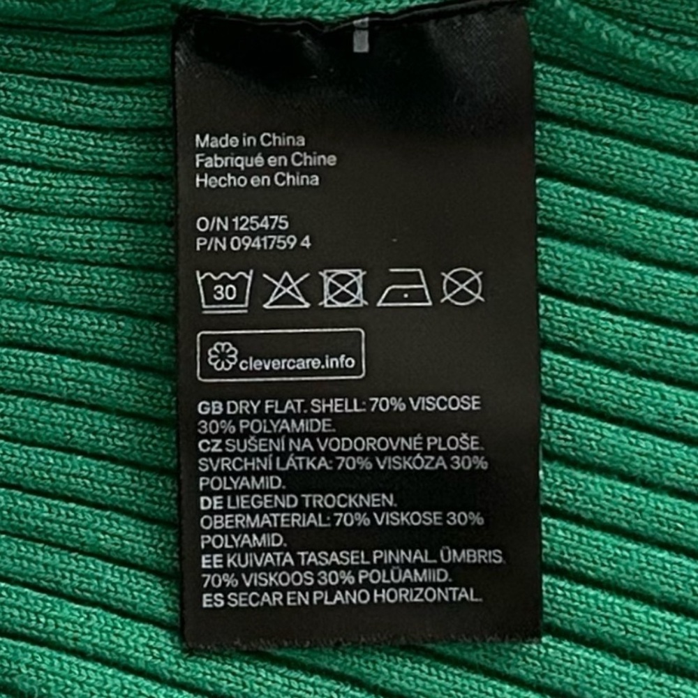 H&M Green Ribbed Cardigan - Picture 10 of 10